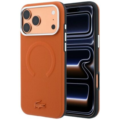 Lacoste Petit Pique Embossed - θήκη για Apple iPhone 18 Pro Max / 17 Pro Max - Πορτοκαλί