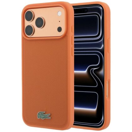 Lacoste Petit Pique Lacquer Logo MagSafe - θήκη για Apple iPhone 18 Pro Max / 17 Pro Max - Πορτοκαλί