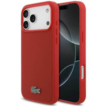 Lacoste Petit Pique Lacquer Logo MagSafe - θήκη για Apple iPhone 18 Pro Max / 17 Pro Max - Κόκκινο