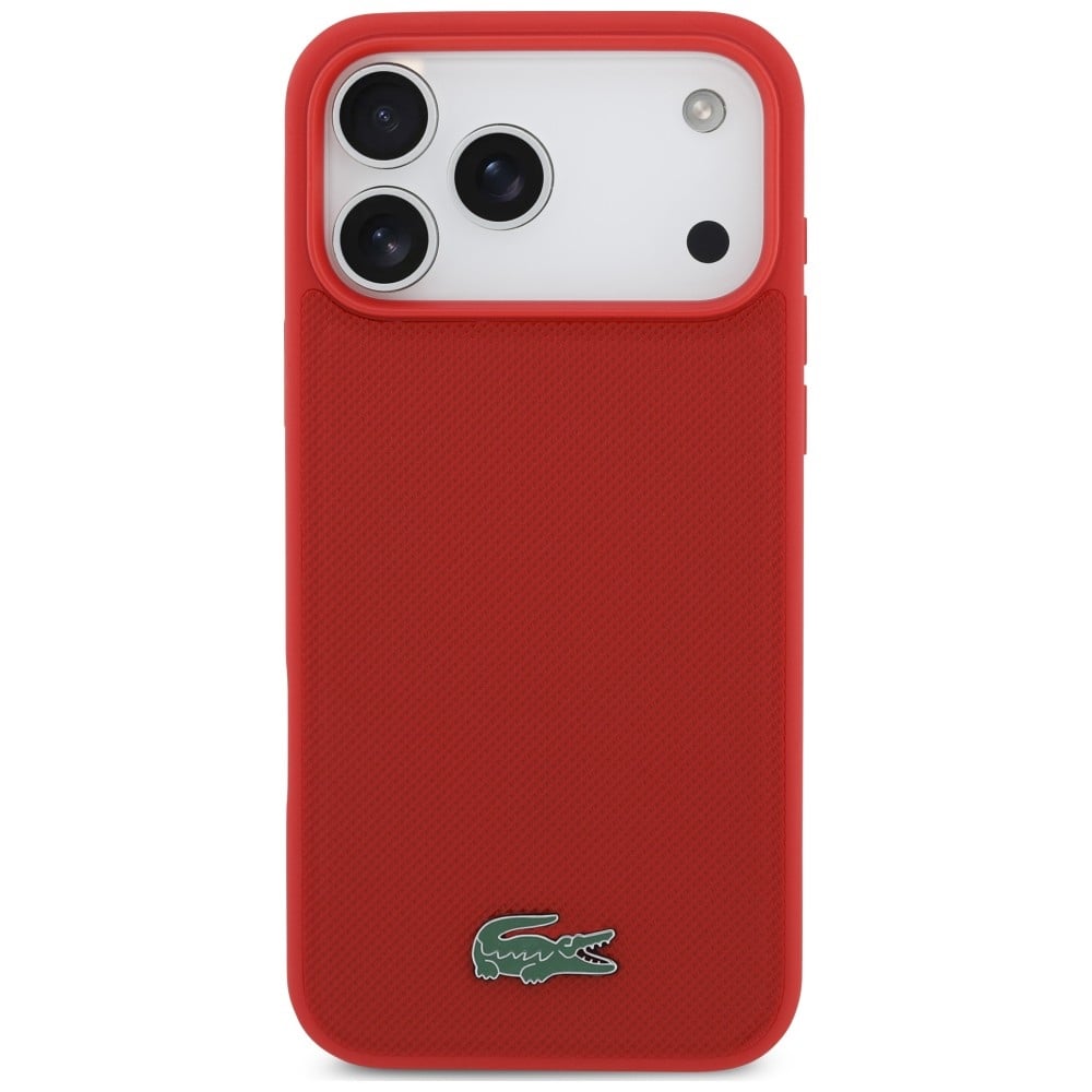 Lacoste Petit Pique Lacquer Logo MagSafe - θήκη για Apple iPhone 18 Pro Max / 17 Pro Max - Κόκκινο - Image 3