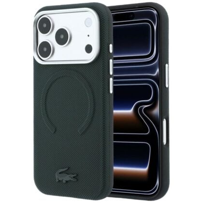 Lacoste Petit Pique Embossed - θήκη για Apple iPhone 18 Pro Max / 17 Pro Max - Πράσινο