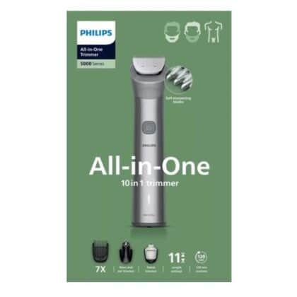 Philips MG5921/15 Πολυλειτουργική Κουρευτική Μηχανή 10 σε 1, Υγρή & Ξηρή, Μαύρο / Ασημί EU