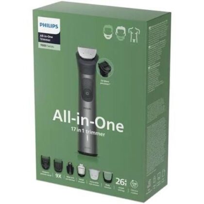 Philips MG7951/15 Πολυλειτουργική Κουρευτική Μηχανή 17 σε 1, Υγρή & Ξηρή, Μαύρο / Ασημί, EU