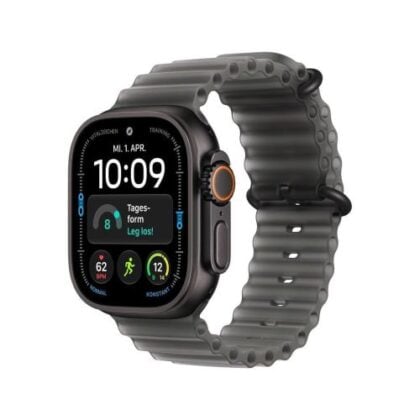 Apple Watch Ultra 4 (2026) Smartwatch GPS + Cellular 5G 49mm, Μαύρη Θήκη Τιτανίου με Ημιδιαφανές Μαύρο Ocean Band, EU MJAY4
