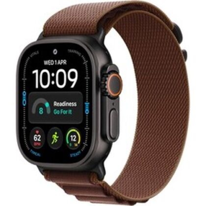 Apple Watch Ultra 4 (2026) GPS + Cellular 5G 49mm Μαύρη Θήκη Τιτανίου με Μπορντό Alpine Loop Medium MJC14 - ΑΝΟΙΧΤΟ ΚΟΥΤΙ