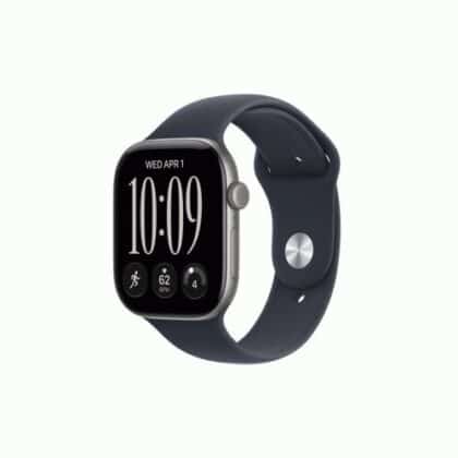 Apple Watch Series 12 (2026) Smartwatch GPS 46mm, Space Gray Alu Case, Navy Sport Band M/L, EU MJEJ4QL/A