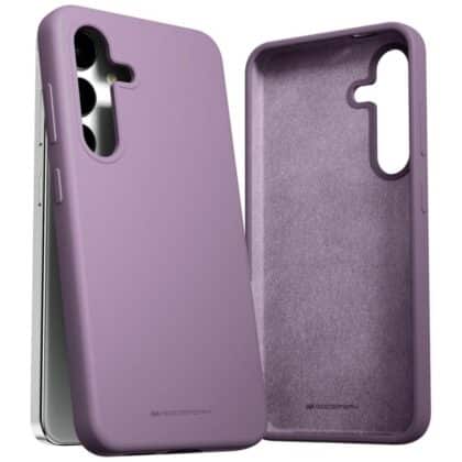 Mercury Silicone - θήκη για Samsung Galaxy S24 - Μωβ