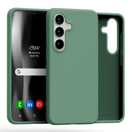 Mercury Silicone - θήκη για Samsung Galaxy S25 - Πράσινο