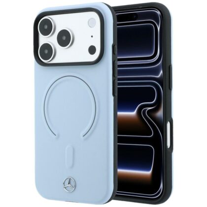 Mercedes Leather 3D - θήκη για Apple iPhone 18 Pro / 17 Pro - Μπλε