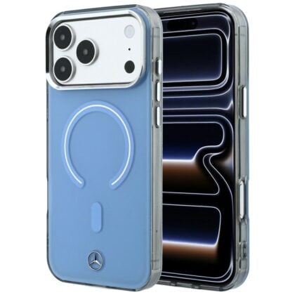 Mercedes Double Layer Iconic Logo - θήκη για Apple iPhone 18 Pro Max / 17 Pro Max - Μπλε