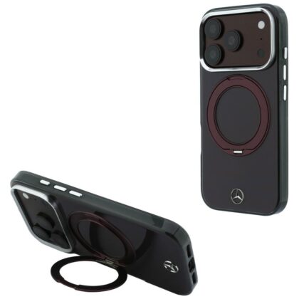 Mercedes Ring Stand Iconic Logo - θήκη για Apple iPhone 18 Pro Max / 17 Pro Max - Κόκκινο