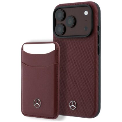 Mercedes Grill Pattern and Card Wallet Leather - θήκη για Apple iPhone 18 Pro Max / 17 Pro Max - Με σχέδιο