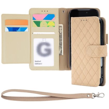 Mercury Luxe Diary - θήκη για Apple iPhone 17 Pro / 18 Pro - Μπεζ