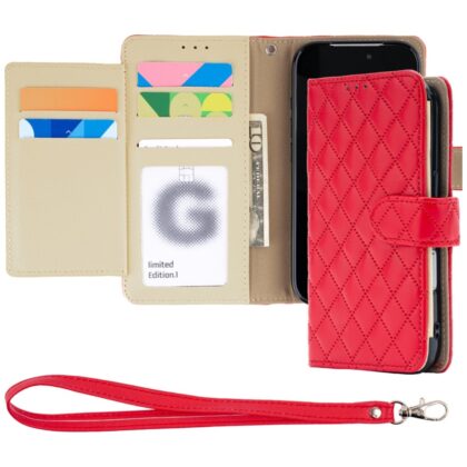 Mercury Luxe Diary - θήκη για Apple iPhone 17 Pro / 18 Pro - Κόκκινο