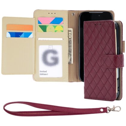 Mercury Luxe Diary - θήκη για Apple iPhone 17 Pro / 18 Pro - Κόκκινο