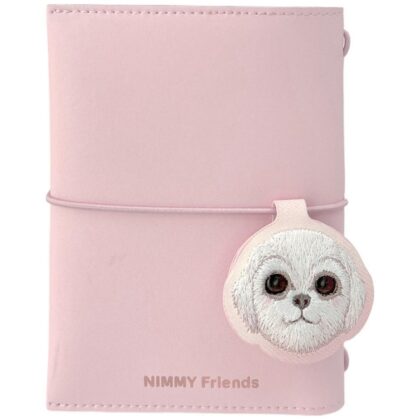 Nimmy New Big Eyed Cute Pets 2.0 Dog Σετ σημειωματάριο + στυλό 2-σε-1 ροζ