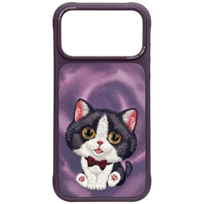 Nimmy Big Eyed Cream Cat - θήκη για Apple iPhone 18 Pro / 17 Pro - Μωβ