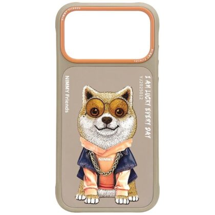 Nimmy Glasses Cool Dog - θήκη για Apple iPhone 17 Pro / 18 Pro - Μπεζ