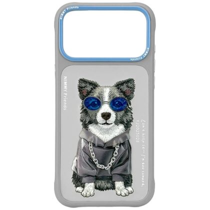 Nimmy Glasses Cool Dog - θήκη για Apple iPhone 17 Pro Max / 18 Pro Max - Γκρι