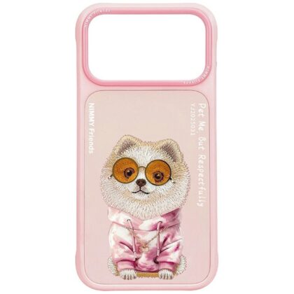 Nimmy Glasses Cool Dog - θήκη για Apple iPhone 17 Pro Max / 18 Pro Max - Ροζ