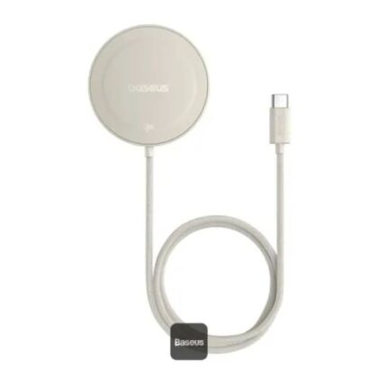 Baseus Mini4 Wireless Charger Μαγνητικός Qi2 15W, Ενσωματωμένο Καλώδιο Type-C, Χρυσό