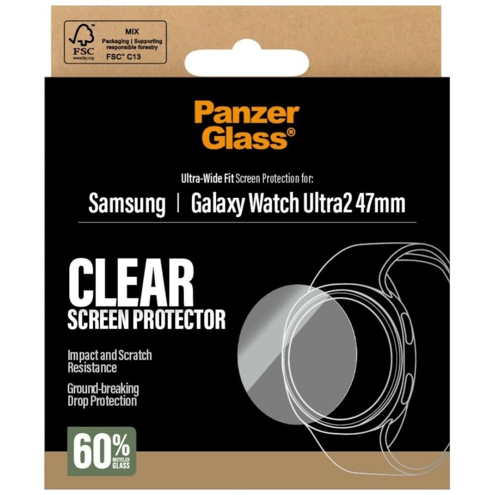 PanzerGlass Προστατευτικό οθόνης Tempered Glass για Samsung Galaxy Watch Ultra2 47mm - Image 4