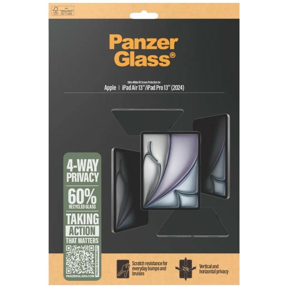 Προστατευτικό Οθόνης Απορρήτου PanzerGlass Ultra-Wide Fit 4-Way Privacy για iPad Air 13" / Pro 13 - Image 4