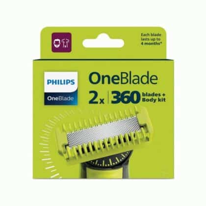 Philips OneBlade 360 Ανταλλακτικές Λεπίδες QP624/50 (2 Τεμ), Γκρι EU