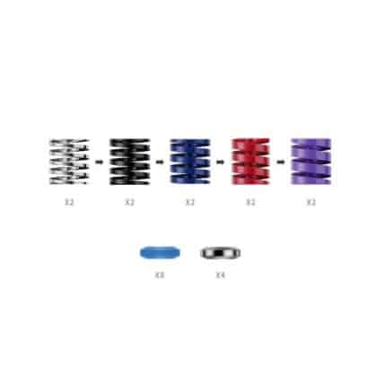 MOZA Racing Performance Kit για CRP2 Πεντάλ (10 ελατήρια, 8 μπλοκ απόσβεσης καουτσούκ, 4 μπλοκ αλουμινίου) Πολύχρωμο EU