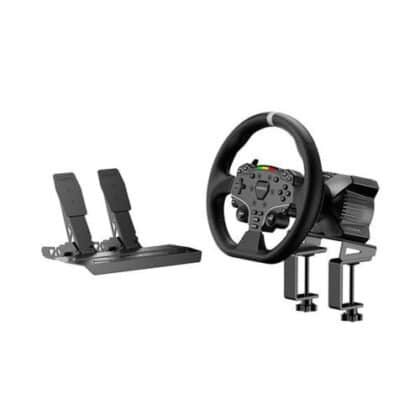 MOZA Racing Bundle R3 (ES Wheel, Direct Drive Servo Motor, SR-P Lite Pedals, Desktop Clamp) για PC, Μαύρο, EU
