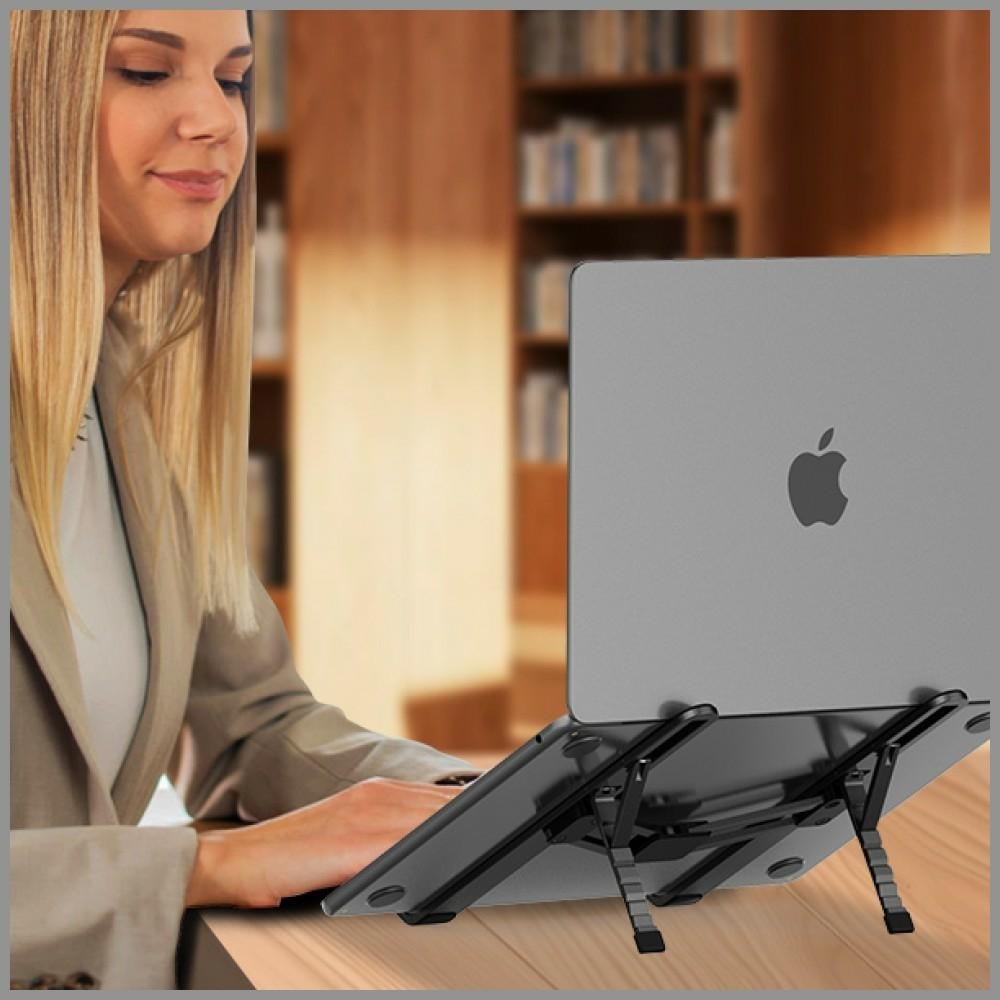 SODI 315 Ρυθμιζόμενη Πτυσσόμενη Βάση Laptop μαύρη - Image 3
