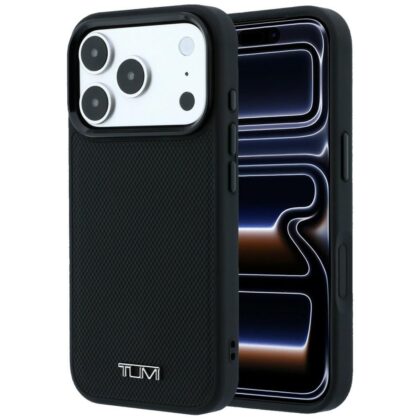 Tumi Leather Ballistic Pattern - θήκη για Apple iPhone 18 Pro / 17 Pro - Μαύρο