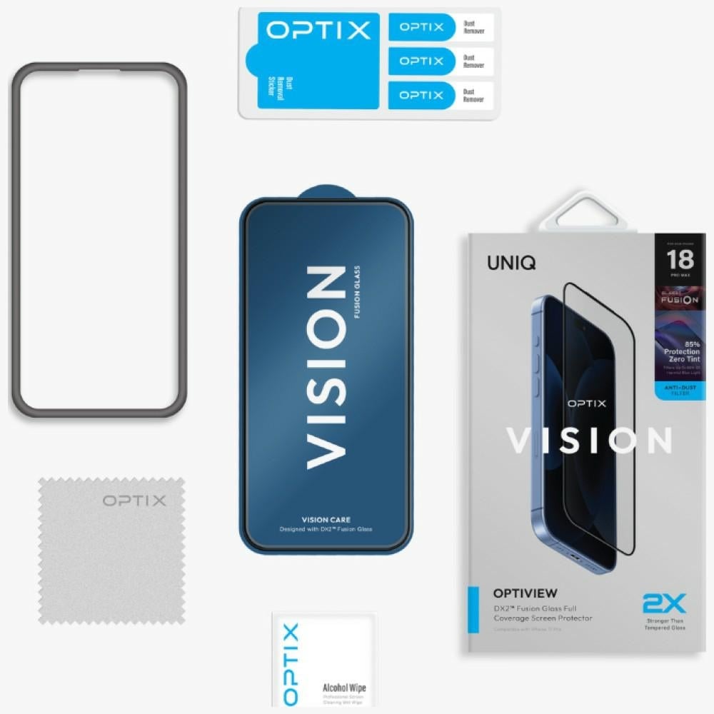UNIQ Optix Vision Optiview DX2 γυαλί ασφαλείας για iPhone 18 Pro Max - Image 4