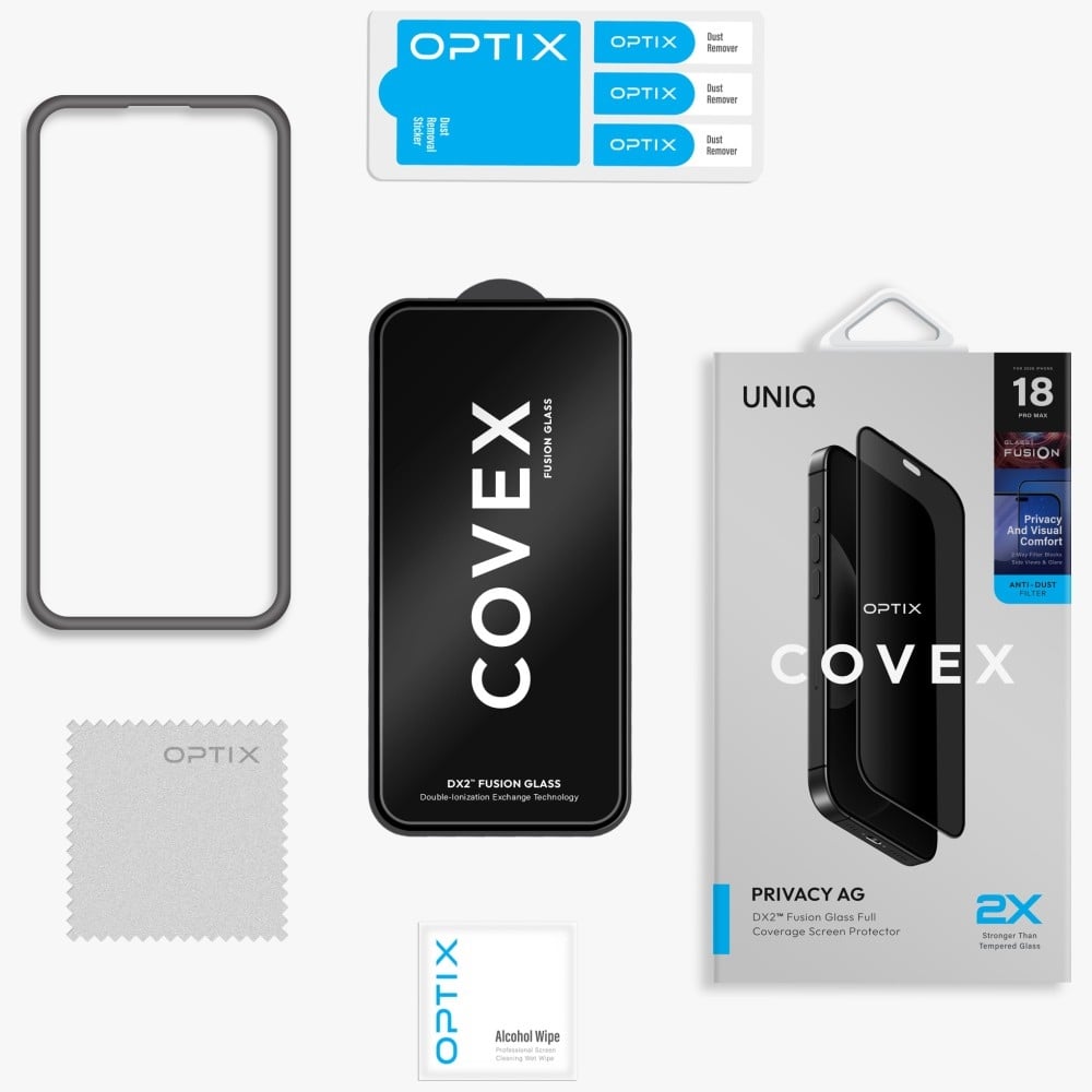 Γυαλί προστασίας UNIQ Optix Covex Privacy DX2 για iPhone 18 Pro - Image 5