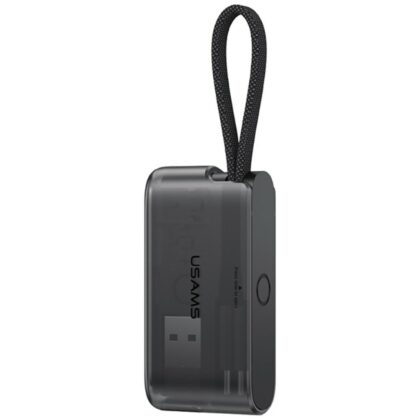 USAMS SJ822 U114 Καλώδιο Γρήγορης Φόρτισης 60W με Πολυλειτουργική Θήκη Αποθήκευσης, Μαύρο