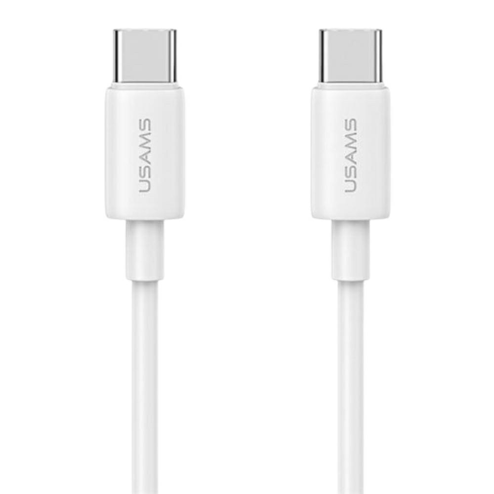 USAMS CC339 T76 45W GaN USB-C φορτιστής τοίχου + SJ711 καλώδιο USB-C σε USB-C (1μ, λευκό) - Image 4