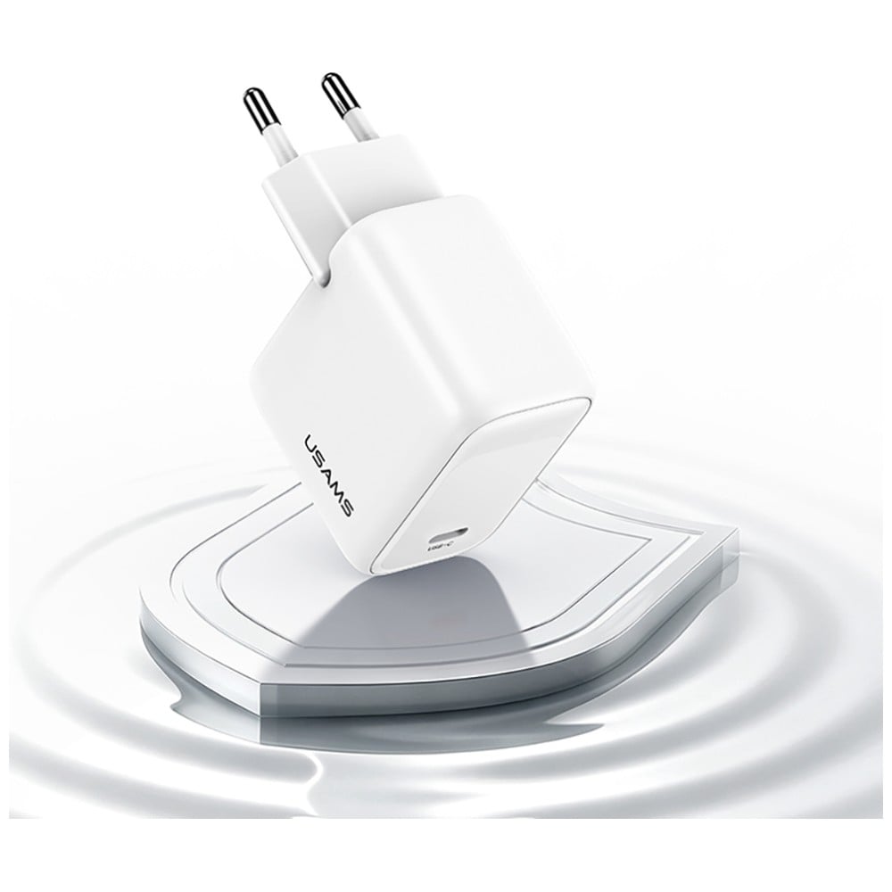 USAMS CC339 T76 Φορτιστής Τοίχου 45W GaN USB-C Λευκός - Image 4