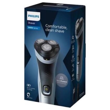 Philips 3000X Series X3063/00 Ξυριστική Μηχανή Υγρή & Ξηρή, Μαύρη, EU