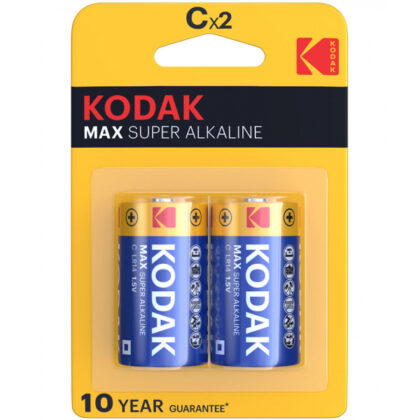 Kodak - Μπαταρίες Αλκαλικές Max Super - LR14, 2-Pack