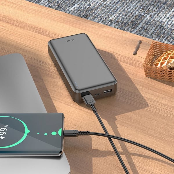 Hoco J100A Powerbank 20000mAh 10W Μαύρο - Image 4