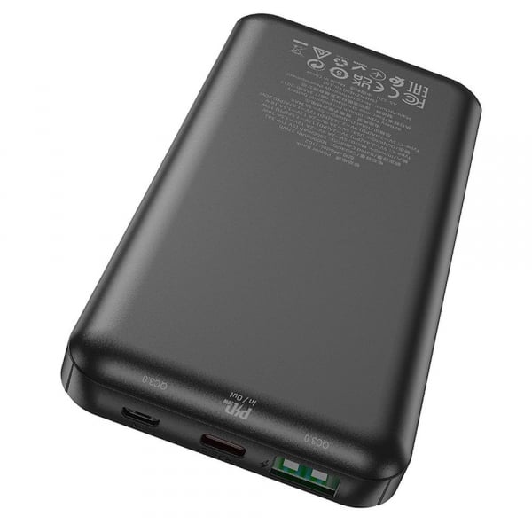 Hoco J102 Powerbank 10000mAh 20W QC + PD Μαύρο - Image 3