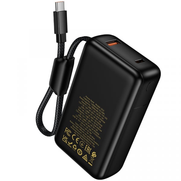Hoco Q53 Powerbank 12000mAh 65W QC + PD Μαύρο - Image 5