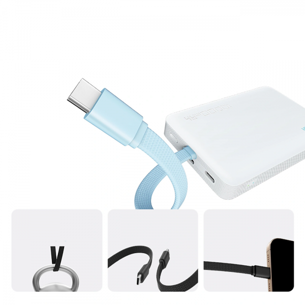 Cuktech CP132ML Powerbank 10000mAh 22.5W PD + QI Λευκό - Image 2
