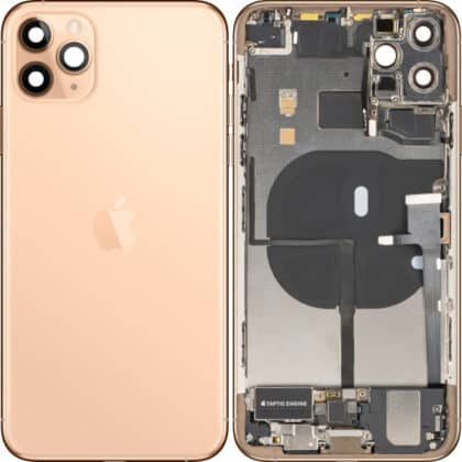 Apple iPhone 11 Pro Max Κάλυμμα Μπαταρίας με Μεσαίο Πλαίσιο, Ματ Χρυσό
