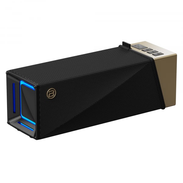 Bugani Brief Bluetooth ηχείο 60W αδιάβροχο RGB μαύρο χρυσό - Image 3