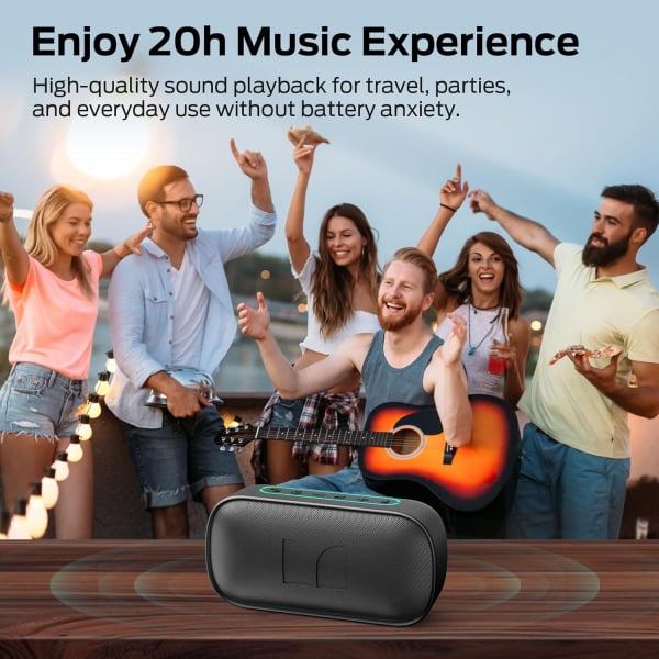 Monster S150 Bluetooth ηχείο 14W TWS RGB αδιάβροχο μαύρο - Image 5