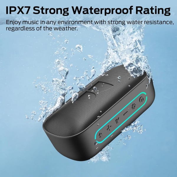 Monster S150 Bluetooth ηχείο 14W TWS RGB αδιάβροχο μαύρο - Image 4