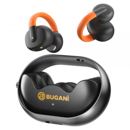 Bugani Clip B21 Ασύρματο Ακουστικό Bluetooth, Μαύρο
