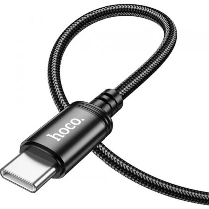 Hoco X89 Καλώδιο USB-C σε USB-C 60W 3A 1m, Μαύρο