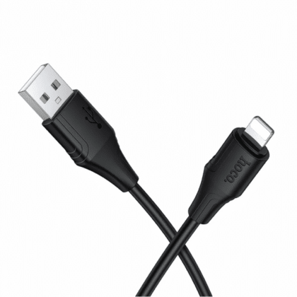 Hoco X124 Καλώδιο USB-A σε Lightning 18W 2.4A, 1m, Μαύρο